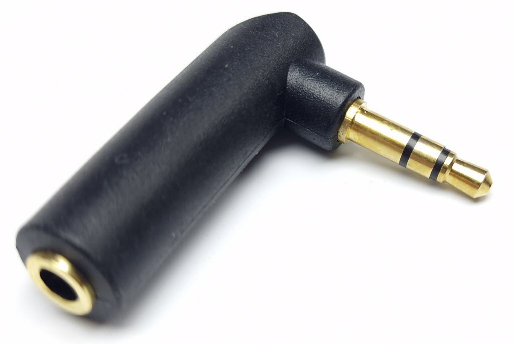 Adapterplug 3.5mm - 3.5mm haaks