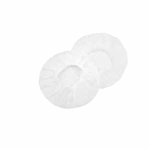 DKT Elastische wegwerp Hygienehoesjes/hoofdtelefoon cover hoes 7cm | 100 stuks | Wit | universeel